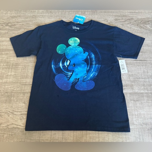 NWT Disney Blue Graphic T-Shirt Size LG (10-12) - Picture 1 of 6